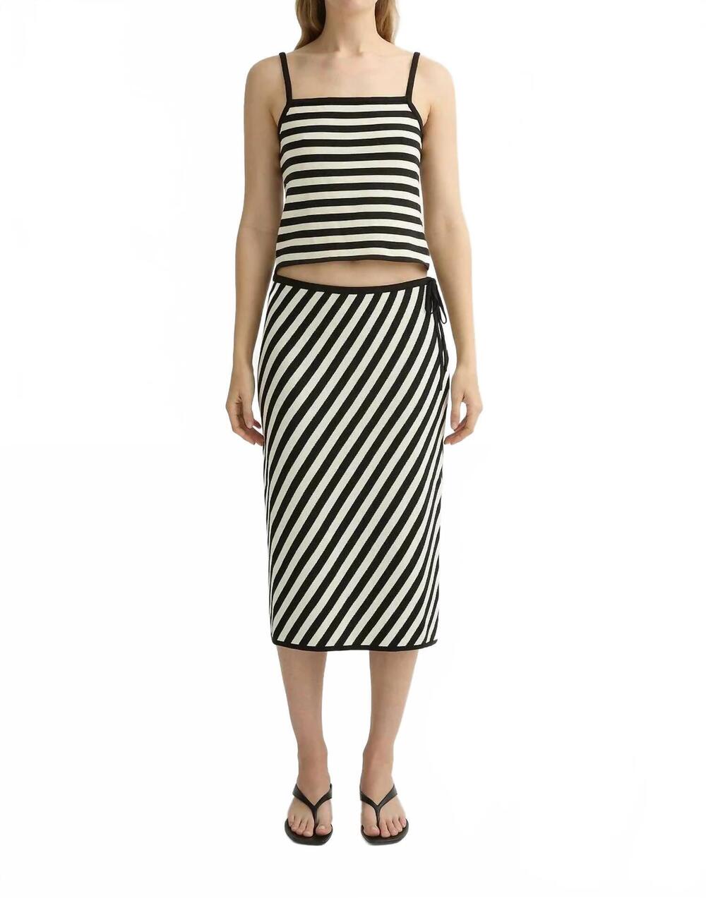 NEW POSSE women's darcy top in cream/black